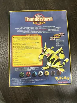 WOTC Pokemon TCG: Thunderstorm Gift Box Open Box Sealed Theme Deck * NO PACKS * 742818062237 - Image 5