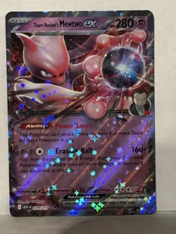 Team Rocket's Mewtwo ex 079/217 ME: Ascended Heroes NM Pokemon Fast Shipping - Image 1