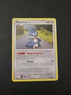 MP Pokemon Munchlax #33/130 Diamond Pearl Non Holo Rare 2007 - Image 1
