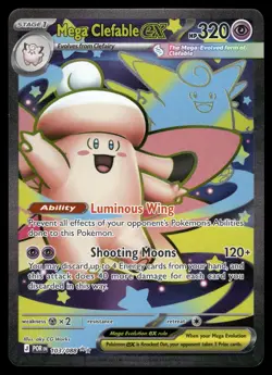 Mega Clefable ex 103/088 Ultra Rare Perfect Order Pokemon Near Mint - Image 1