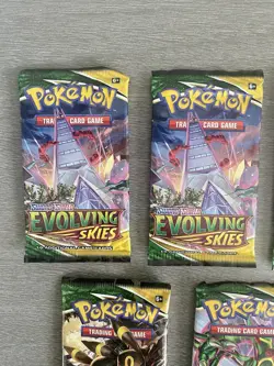 9x Pokemon SWSH Evolving Skies Booster Pack Lot Factory Sealed - Image 4