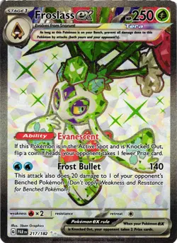 Pokemon TCG Froslass EX Paradox Rift 217/182 Holo Ultra Rare NM - Image 1