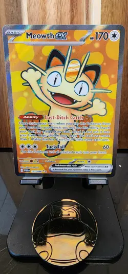 Pokemon TCG Meowth EX Ultra Rare Full Art - Perfect Order 107/88 - Mint - Image 1