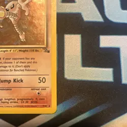 Pokemon TCG Hitmonlee 7/62 Fossil Holo Rare - Image 3