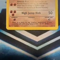 Pokemon TCG Hitmonlee 7/62 Fossil Holo Rare - Image 4