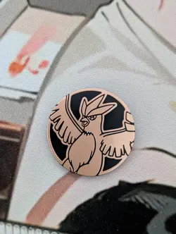 Pokemon Copper Articuno Mini Coin From 151 Chinese - Image 1