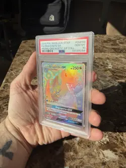 2018 Pokemon SM BLACK STAR PROMO #SM156 FULL ART/Dragonite GX PSA 10 - Image 5