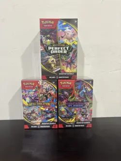 Pokemon TCG: Mega Evolution, Phantasmal Flames & PO Booster Bundle (Brand New) - Image 1