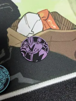 Pokemon Purple Electabuzz Mini Coin From 151 Chinese - Image 1