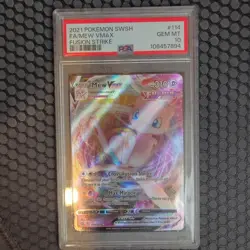 Pokemon Mew VMAX Full Art Ultra Rare Holo Fusion Strike 114/264 PSA 10 2021 - Image 1