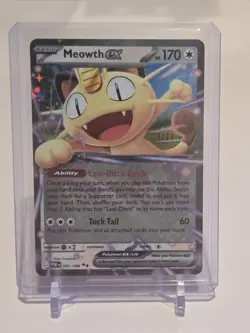 Pokemon TCG - Meowth EX 62/88 : Double Rare - Perfect Order NM - Image 1