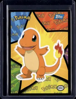 Charmander Sticker Sheet / Topps Blue Logo VHTF 1998 (LP) / Pokemon TCG - Image 1
