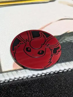 Pokemon Red Flareon Mini Coin From 151 Chinese - Image 1