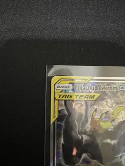 Pokemon Pikachu & Zekrom GX 240 SM168 2019 Promo Card Basic Tag Team - Image 2