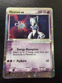Mewtwo ex 101/109 Ruby and Sapphire Holo Ultra Rare Pokemon TCG MP With Swirl🌀 - Image 2