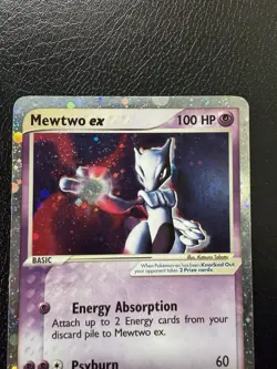 Mewtwo ex 101/109 Ruby and Sapphire Holo Ultra Rare Pokemon TCG MP With Swirl🌀 - Image 4