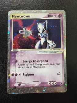 Mewtwo ex 101/109 Ruby and Sapphire Holo Ultra Rare Pokemon TCG MP With Swirl🌀 - Image 5