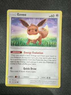 EEVEE - 101/149 - SUN AND MOON BASE SET - POKEMON CARD - Image 1