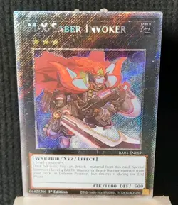 Yu-Gi-Oh! M-X-Saber Invoker *PLATINUM SECRET RARE* RA04-EN169 1st Edition VLP - Image 1