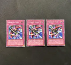 Yu-Gi-Oh! A Hero Emerges IOC-104 Common 1st Edition VLP x3 Clean Playset - Image 1