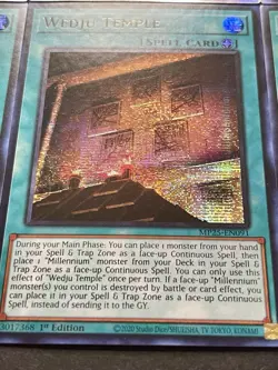 3x Wedju Temple + 3x Millennium Ankh | NM | Starlight Rares | 1st Ed | YuGiOh! - Image 4