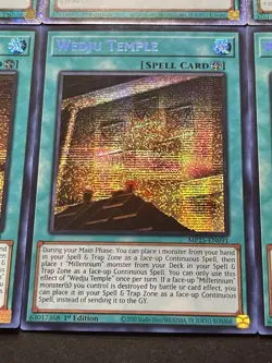 3x Wedju Temple + 3x Millennium Ankh | NM | Starlight Rares | 1st Ed | YuGiOh! - Image 5