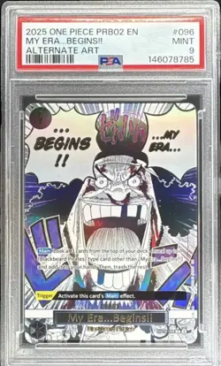 One Piece CCG My Era...Begins!! Alt Art OP09-096 Foil Rare PSA 9 2025 - Image 1
