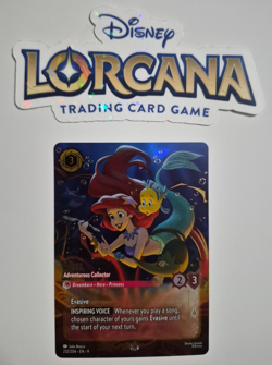 Disney Lorcana Fabled Enchanted Ariel Adventurous Collector English Rare - Image 1