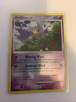 Pokemon TCG Card Drifloon 46/130 Diamond & Pearl Base Set Reverse Holo MP - Image 2