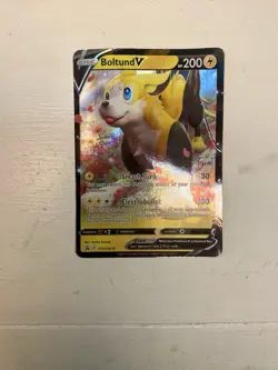 Boltund v Black Star Promo Full Art SWSH219 Ultra Rare 2022 Pokemon TCG Card - Image 1