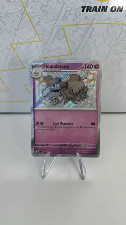 Houndstone 168/091 2024 Paldean Fates Pokemon Card Shiny Ultra Rare Holo - Nm - Image 1