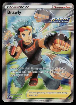 Pokemon Card Chilling Reign Brawly 188/198 Rare Ultra - Image 1