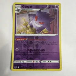 Pokemon TCG Gengar 066/196 Reverse Holo Rare Card SWSH Lost Origin 2022 - Image 1