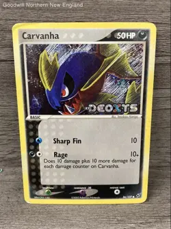 Carvanha Stamped #56 Pokemon Deoxys MP Single Trading Card - Image 1
