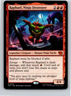 Magic the Gathering Raphael, Ninja Destroyer Teenage Mutant Ninja Turtles MTG - Image 1