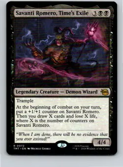 Magic the Gathering Savanti Romero Time's Exile Teenage Mutant Ninja Turtles MTG - Image 1