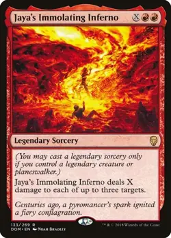 Jaya's Immolating Inferno Dominaria LP MTG - Image 1