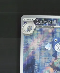 Poliwhirl 176/165 Scarlet & Violet 151 Full Art Ultra Rare Holo Pokemon Card LP+ - Image 3