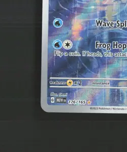 Poliwhirl 176/165 Scarlet & Violet 151 Full Art Ultra Rare Holo Pokemon Card LP+ - Image 5