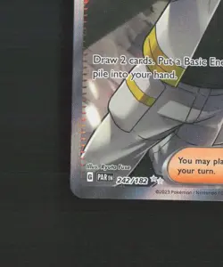 Roark 242/182 Paradox Rift Full Art Ultra Rare Holo Pokemon Card NM - Image 5