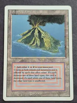 Volcanic Island Revised Edition Heavy Play Condition Vintage Mtg 1994 - Image 3