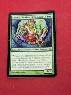 MTG FOIL Sakiko, Mother of Summer Betrayers of Kamigawa Magic the Gathering - Image 1