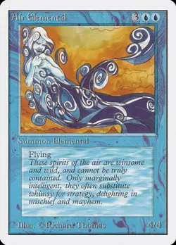 MTG Air Elemental Unlimited Magic the Gathering - Image 1