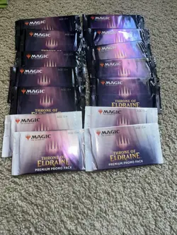 14x Magic The Gathering Throne Of Eldraine Promo Packs - Image 1