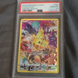 Pokemon Pikachu Crown Zenith 160/159 Secret Rare Full Art Holo PSA 10 - Image 1