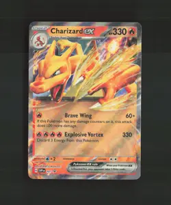 Charizard ex SVP 161 Scarlet & Violet Black Star Promo Holo Pokemon Card DMG - Image 1