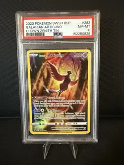 2023 Pokemon PSA 8 Galarian Articuno #SWSH282 Black Star Promo SWSH Crown Zenith - Image 1