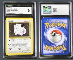 2000 Pokemon Clefairy 6/130 Base Set 2 Holo CGC 6 EX/NM - Image 3