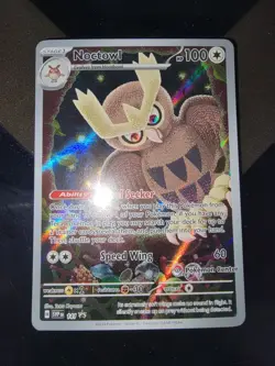 Noctowl Pokemon Center PC ETB Promo SVP141 Stellar Crown Sealed - Image 1