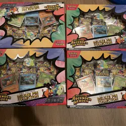 Pokemon Ascended Heroes First Partners ME2.5 Deluxe Pin Collection Case of 4 - Image 1